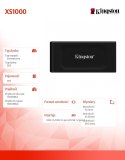 Dysk SSD XS1000 1TB USB3.2 Gen2 Zewnętrzny Dysk SSD XS1000 1TB USB3.2 Gen2 Zewnętrzny