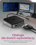 Stacja dokująca IB-DK408-C41 7w1,HDMI, DP,USB,LAN Stacja dokująca IB-DK408-C41 7w1,HDMI, DP,USB,LAN