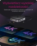 Stacja dokująca IB-DK408-C41 7w1,HDMI, DP,USB,LAN Stacja dokująca IB-DK408-C41 7w1,HDMI, DP,USB,LAN