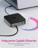Stacja dokująca IB-DK408-C41 7w1,HDMI, DP,USB,LAN Stacja dokująca IB-DK408-C41 7w1,HDMI, DP,USB,LAN