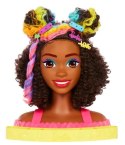 Barbie Głowa do stylizacji Neonowa tęcza kręcone włosy Barbie Głowa do stylizacji Neonowa tęcza kręcone włosy