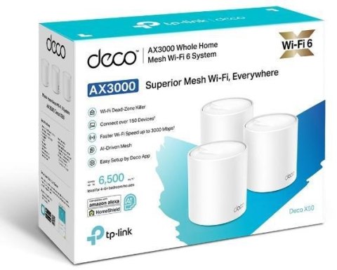 DOMOWY SYSTEM WI-FI MESH TP-LINK DECO X50 (3-PACK) DOMOWY SYSTEM WI-FI MESH TP-LINK DECO X50 (3-PACK)