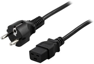 KABEL ZASILAJĄCY (SERWEROWY) CEE 7/7 IEC 320 C19 16A 1.8M PROSTY VDE PowerWalker
