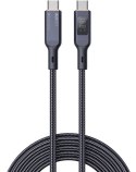 CB-MCC102 kabel USB-C - USB-C 1.8m 100W PD 5A 20V LED nylonowy oplot czarny CB-MCC102 kabel USB-C - USB-C 1.8m 100W PD 5A 20V LED nylonowy oplot czarny