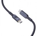 CB-MCC102 kabel USB-C - USB-C 1.8m 100W PD 5A 20V LED nylonowy oplot czarny CB-MCC102 kabel USB-C - USB-C 1.8m 100W PD 5A 20V LED nylonowy oplot czarny