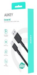 CB-NAC2 kabel USB-C - USB-A 1.8m 60W PD 3A 20V nylonowy oplot czarny CB-NAC2 kabel USB-C - USB-A 1.8m 60W PD 3A 20V nylonowy oplot czarny