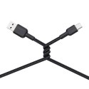 CB-NAC2 kabel USB-C - USB-A 1.8m 60W PD 3A 20V nylonowy oplot czarny CB-NAC2 kabel USB-C - USB-A 1.8m 60W PD 3A 20V nylonowy oplot czarny