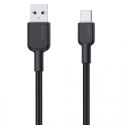 CB-NAC2 kabel USB-C - USB-A 1.8m 60W PD 3A 20V nylonowy oplot czarny CB-NAC2 kabel USB-C - USB-A 1.8m 60W PD 3A 20V nylonowy oplot czarny