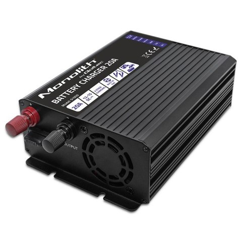 Inteligentna ładowarka Monolith do akumulatorów LiFePO4 AGM GEL SLA | 20A | 12V Inteligentna ładowarka Monolith do akumulatorów LiFePO4 AGM GEL SLA | 20A | 12V