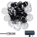 Girlanda solarna ogrodowa 2w1 LED MCE424 7m kule Girlanda solarna ogrodowa 2w1 LED MCE424 7m kule