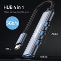 HUB adapter USB-C 3.1 4w1 | USB 3.0 | 3x USB 2.0 HUB adapter USB-C 3.1 4w1 | USB 3.0 | 3x USB 2.0