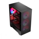 Obudowa komputerowa Siroco ARGB Flow Midi USB 3.0x2+Type-C Czarna Obudowa komputerowa Siroco ARGB Flow Midi USB 3.0x2+Type-C Czarna