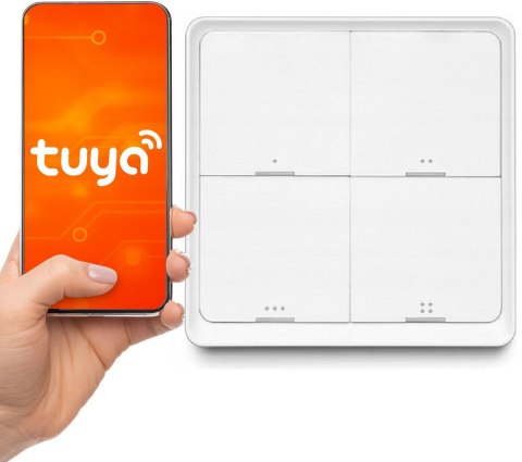 Pilot przycisk ZigBee TUYA SC04 Smart 4 kanały 12 scen Pilot przycisk ZigBee TUYA SC04 Smart 4 kanały 12 scen