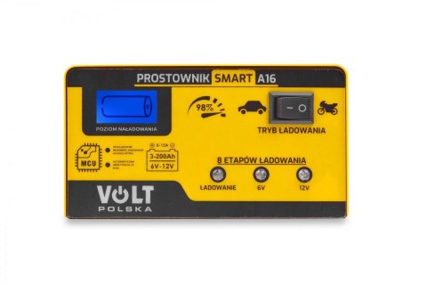 Prostownik Smart Volt Polska 6V/12V 15A A16 Prostownik Smart Volt Polska 6V/12V 15A A16