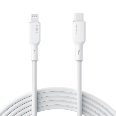 CB-SCL2 kabel Lightning - USB-C 1.8m MFi Apple USB-PD silikonowy biały CB-SCL2 kabel Lightning - USB-C 1.8m MFi Apple USB-PD silikonowy biały