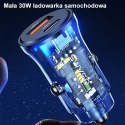 Ładowarka samochodowa 30W 1xUSB + 1xUSB-C Fast Charge Ładowarka samochodowa 30W 1xUSB + 1xUSB-C Fast Charge