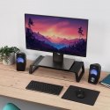 Podstawka pod monitor MONTA GLASS czarna Podstawka pod monitor MONTA GLASS czarna