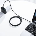 CB-CD45 kabel USB-C - USB-C 0,9m 60W PD 3A 20V nylonowy oplot czarny