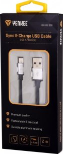 Kabel do synchronizacji i ładowania USB ze złączem Micro USB 2m Kabel do synchronizacji i ładowania USB ze złączem Micro USB 2m