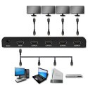 Aktywny rozdzielacz Splitter 4 x HDMI 4K x 2K | 6Gb/s | 60Hz Aktywny rozdzielacz Splitter 4 x HDMI 4K x 2K | 6Gb/s | 60Hz
