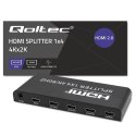 Aktywny rozdzielacz Splitter 4 x HDMI 4K x 2K | 6Gb/s | 60Hz Aktywny rozdzielacz Splitter 4 x HDMI 4K x 2K | 6Gb/s | 60Hz