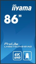 Monitor 85.6 calowy LH8675UHS-B1A, 24/7,IPS,ANDROID.11,4K,500cd/m2,WiFi,3xHDMI,DP,Daisy/Chain,2xUSB,2x10W,RJ45,iiSignage2,FailOv Monitor 85.6 calowy LH8675UHS-B1A, 24/7,IPS,ANDROID.11,4K,500cd/m2,WiFi,3xHDMI,DP,Daisy/Chain,2xUSB,2x10W,RJ45,iiSignage2,FailOv