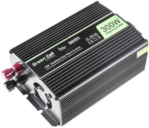 PRZETWORNICA NAPIĘCIA Green Cell 24V / 230V 300W/600W MODYFIKOWANA SINUSOIDA PRZETWORNICA NAPIĘCIA Green Cell 24V / 230V 300W/600W MODYFIKOWANA SINUSOIDA