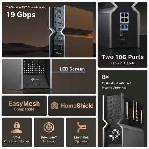 Archer BE800 Router WiFi 7 BE19000 Archer BE800 Router WiFi 7 BE19000