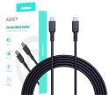 CB-SCC241 kabel USB-C - USB-C 1m 240W PD 5A 20V silikonowy czarny CB-SCC241 kabel USB-C - USB-C 1m 240W PD 5A 20V silikonowy czarny