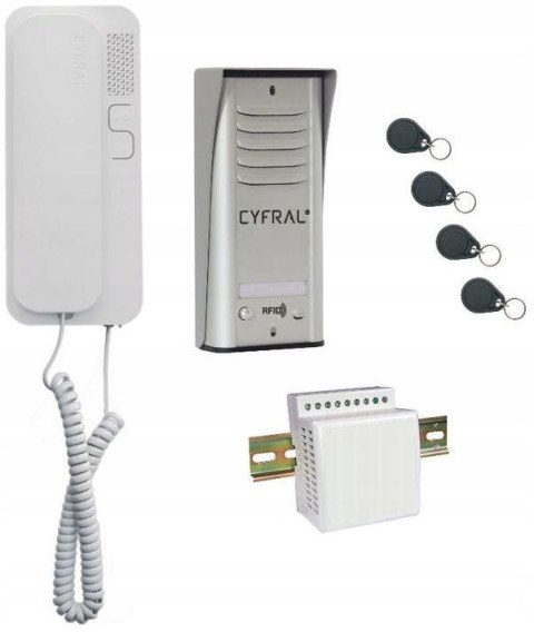DOMOFON CYFRAL COSMO 1-LOKATORSKI SREBRNY DOMOFON CYFRAL COSMO 1-LOKATORSKI SREBRNY