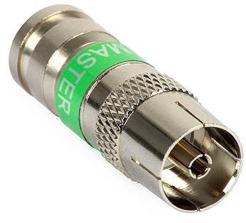 Gniazdo antenowe kompresyjne IEC-f 113 MASTER na przewód Triset-113 Gniazdo antenowe kompresyjne IEC-f 113 MASTER na przewód Triset-113