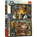 Puzzle 2x200 elementów Prehistoryczny świat Park Jurajski Puzzle 2x200 elementów Prehistoryczny świat Park Jurajski