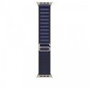 Opaska Alpine w kolorze granatu do koperty 49 mm - rozmiar S - elementy z tytanu w kolorze naturalnym Opaska Alpine w kolorze granatu do koperty 49 mm - rozmiar S - elementy z tytanu w kolorze naturalnym