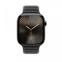 Pasek karbowany magnetyczny w kolorze czarnym do koperty 46 mm - rozmiar S/M Pasek karbowany magnetyczny w kolorze czarnym do koperty 46 mm - rozmiar S/M