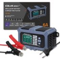 Inteligentna mikroprocesorowa ładowarka z testerem baterii i funkcją naprawy 12V | 6A | LCD | Prostownik do akumulatora AGM LiFe Inteligentna mikroprocesorowa ładowarka z testerem baterii i funkcją naprawy 12V | 6A | LCD | Prostownik do akumulatora AGM LiFe
