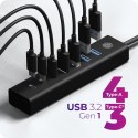 Hub IB-HUB1737-C3 7-Port USB 3.2 Gen 1 Hub, 3x USB Type-C., 4x USB Type-A Hub IB-HUB1737-C3 7-Port USB 3.2 Gen 1 Hub, 3x USB Type-C., 4x USB Type-A