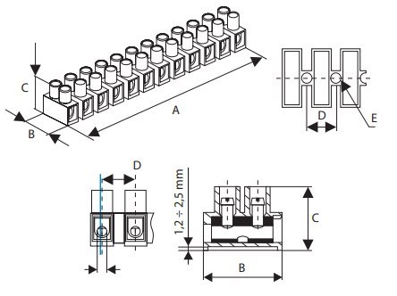 ZŁĄCZKA KOSTKA ELEKTRYCZNA 12-TOROWA 4-16mm2 PP-12-16 BIAŁA (1szt.) ZŁĄCZKA KOSTKA ELEKTRYCZNA 12-TOROWA 4-16mm2 PP-12-16 BIAŁA (1szt.)
