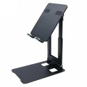 Uchwyt biurkowy X23 uniwersalny telefon tablet Czarny Uchwyt biurkowy X23 uniwersalny telefon tablet Czarny