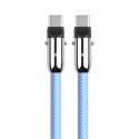 Kabel 2w1 USB C smycz 1m błękitny Kabel 2w1 USB C smycz 1m błękitny