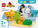 Klocki DUPLO 10442 Rodziny dzikich zwierząt: pingwiny i lwy Klocki DUPLO 10442 Rodziny dzikich zwierząt: pingwiny i lwy