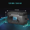 Inteligentna mikroprocesorowa ładowarka 12V 8A | 24V 4A |Prostownik z funkcją naprawy do akumulatora AGM GEL | LCD Inteligentna mikroprocesorowa ładowarka 12V 8A | 24V 4A |Prostownik z funkcją naprawy do akumulatora AGM GEL | LCD
