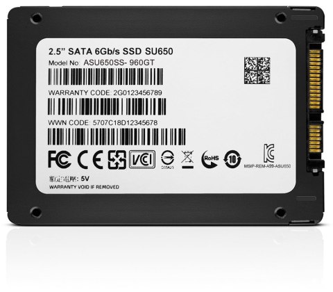 DYSK SSD ADATA Ultimate SU650 960G 2.5 S3 3D DYSK SSD ADATA Ultimate SU650 960G 2.5 S3 3D