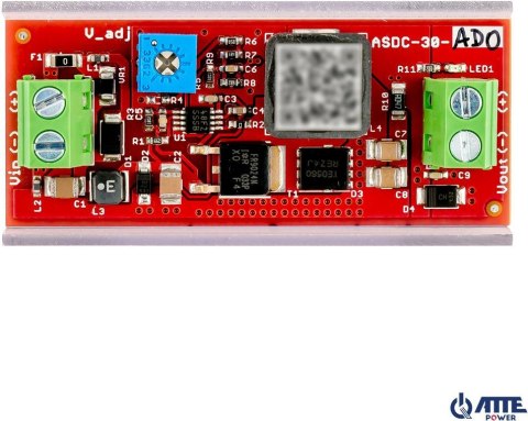 Przetwornica obniżająca napięcie z regulacją 3...12V ATTE ASDC-30-AD0-OF Przetwornica obniżająca napięcie z regulacją 3...12V ATTE ASDC-30-AD0-OF