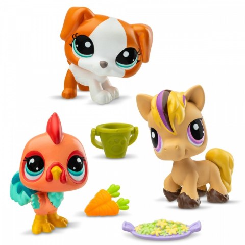 Zestaw figurek Littlest Pet Shop G7 S3 Pet Trios Tuba 3-pak Zestaw figurek Littlest Pet Shop G7 S3 Pet Trios Tuba 3-pak