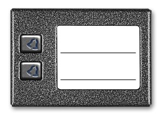 ACO CDN-2NP GR Podświetlany panel listy lokatorów z 2 przyciskami