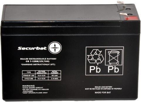 Akumulator AGM SECURBAT 12V 7Ah Akumulator AGM SECURBAT 12V 7Ah