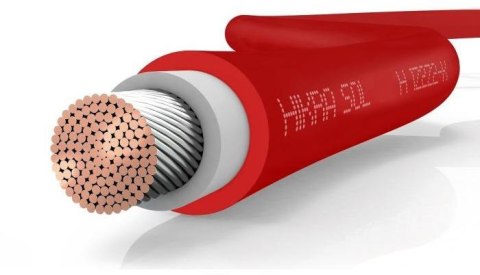 Przewód kabel solarny 4mm2 HIS, HIKRA (H1Z2Z2-K) CZERWONY 1m Przewód kabel solarny 4mm2 HIS, HIKRA (H1Z2Z2-K) CZERWONY 1m