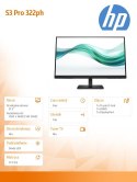 Monitor S3 Pro 322ph FHD MNTR B0BN7UT#ABB