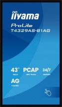 Monitor 43 cale T4329AS-B1AG VA,4K,HDMIx2,USB-C,RJ45,2x10W,WiFi, Android 14, Signal FailOver, Whiteboard, iiSignage (CMS), i Monitor 43 cale T4329AS-B1AG VA,4K,HDMIx2,USB-C,RJ45,2x10W,WiFi, Android 14, Signal FailOver, Whiteboard, iiSignage (CMS), i