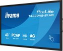 Monitor 43 cale T4329AS-B1AG VA,4K,HDMIx2,USB-C,RJ45,2x10W,WiFi, Android 14, Signal FailOver, Whiteboard, iiSignage (CMS), i Monitor 43 cale T4329AS-B1AG VA,4K,HDMIx2,USB-C,RJ45,2x10W,WiFi, Android 14, Signal FailOver, Whiteboard, iiSignage (CMS), i